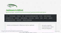 Desktop Screenshot of ambienterifiuti.wordpress.com
