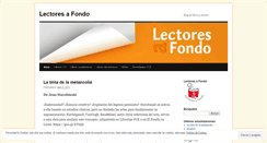 Desktop Screenshot of lectoresafondo.wordpress.com
