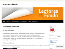 Tablet Screenshot of lectoresafondo.wordpress.com