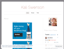 Tablet Screenshot of kaliswenson.wordpress.com