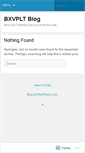 Mobile Screenshot of bxvpltblog.wordpress.com
