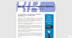 Desktop Screenshot of bibinfo.wordpress.com