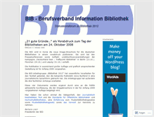 Tablet Screenshot of bibinfo.wordpress.com