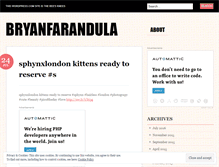 Tablet Screenshot of bryanfarandula.wordpress.com