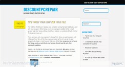 Desktop Screenshot of discountpcrepair.wordpress.com