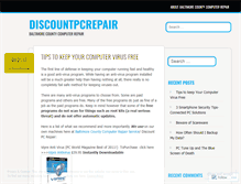 Tablet Screenshot of discountpcrepair.wordpress.com