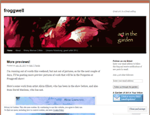 Tablet Screenshot of froggwell.wordpress.com