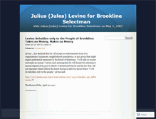 Tablet Screenshot of juleslevine.wordpress.com
