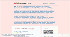 Desktop Screenshot of helpsaveoursoaps.wordpress.com