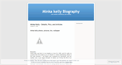 Desktop Screenshot of minkakellybio.wordpress.com