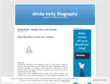 Tablet Screenshot of minkakellybio.wordpress.com