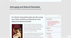 Desktop Screenshot of antiagingandnaturalremedies.wordpress.com