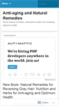 Mobile Screenshot of antiagingandnaturalremedies.wordpress.com