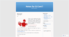 Desktop Screenshot of bcomnotes.wordpress.com