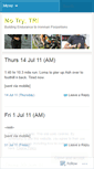 Mobile Screenshot of notrytri.wordpress.com