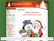 Tablet Screenshot of enjoyadventcalendar.wordpress.com