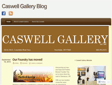 Tablet Screenshot of caswellgallery.wordpress.com