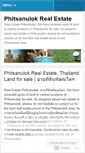 Mobile Screenshot of phitsanulokrealestate.wordpress.com