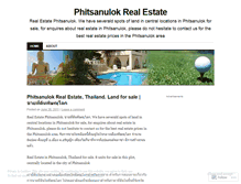 Tablet Screenshot of phitsanulokrealestate.wordpress.com