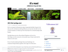 Tablet Screenshot of itsread.wordpress.com