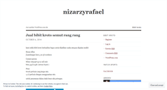 Desktop Screenshot of nizarzyrafael.wordpress.com
