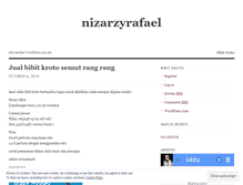 Tablet Screenshot of nizarzyrafael.wordpress.com