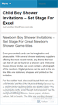 Mobile Screenshot of modernbabyshowerinvitations41.wordpress.com