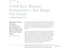 Tablet Screenshot of modernbabyshowerinvitations41.wordpress.com