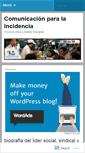 Mobile Screenshot of comunicacionparalaincidencia.wordpress.com
