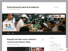 Tablet Screenshot of comunicacionparalaincidencia.wordpress.com