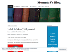 Tablet Screenshot of mumut78.wordpress.com