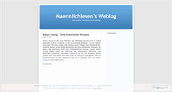 Desktop Screenshot of maennlichlesen.wordpress.com