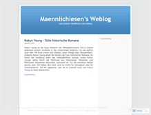 Tablet Screenshot of maennlichlesen.wordpress.com