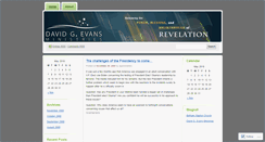 Desktop Screenshot of davidgevansministries.wordpress.com