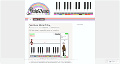 Desktop Screenshot of flashmusicblog.wordpress.com