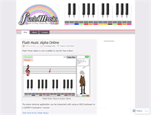 Tablet Screenshot of flashmusicblog.wordpress.com