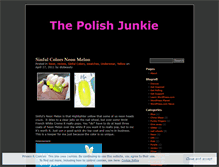 Tablet Screenshot of polishjunkie.wordpress.com