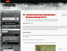 Tablet Screenshot of icreator.wordpress.com