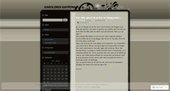 Desktop Screenshot of karolinefine.wordpress.com