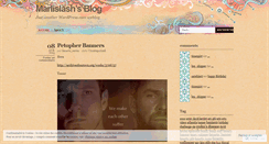Desktop Screenshot of marlislash.wordpress.com
