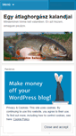 Mobile Screenshot of egyatlaghorgaszkalandjai.wordpress.com