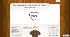 Desktop Screenshot of 1loveclothingtm.wordpress.com