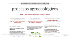 Desktop Screenshot of procesosagroecologicos.wordpress.com