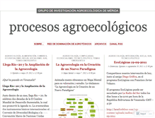 Tablet Screenshot of procesosagroecologicos.wordpress.com