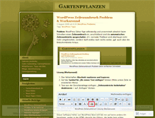 Tablet Screenshot of gartenpflanzen.wordpress.com
