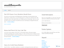 Tablet Screenshot of amandathomaswrites.wordpress.com