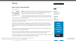 Desktop Screenshot of paping.wordpress.com