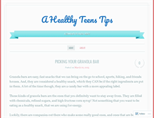 Tablet Screenshot of ahealthyteenstips.wordpress.com