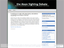 Tablet Screenshot of moonsightingdebate.wordpress.com