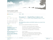 Tablet Screenshot of forwardedstuffs.wordpress.com